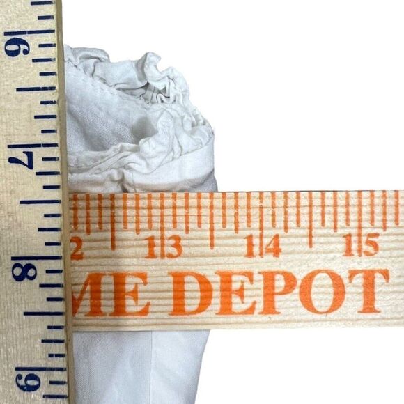 The Shirt Rochelle Behrens Dress Size S White Embroidered Pink Floral‎ - Picture 8 of 13